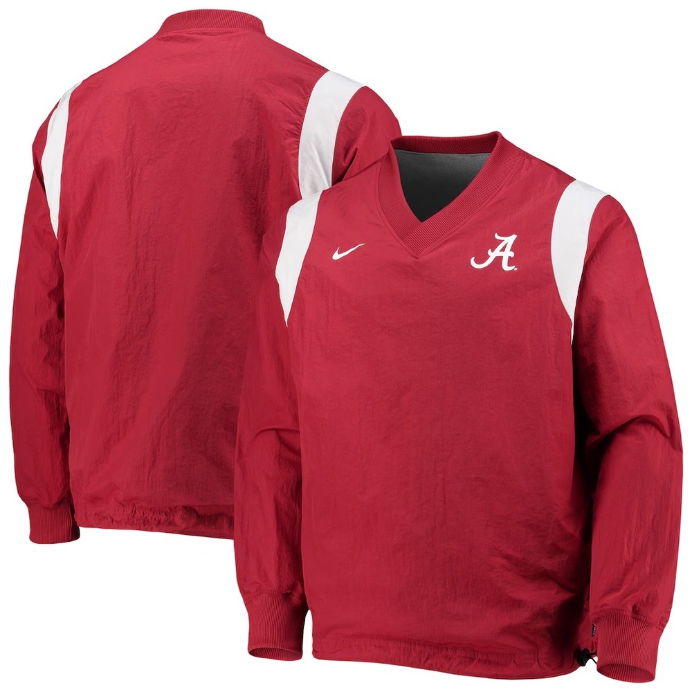 Nike Crimson Alabama Crimson Tide Rev‎ Windbreaker Jacket Mens S Red Reversible